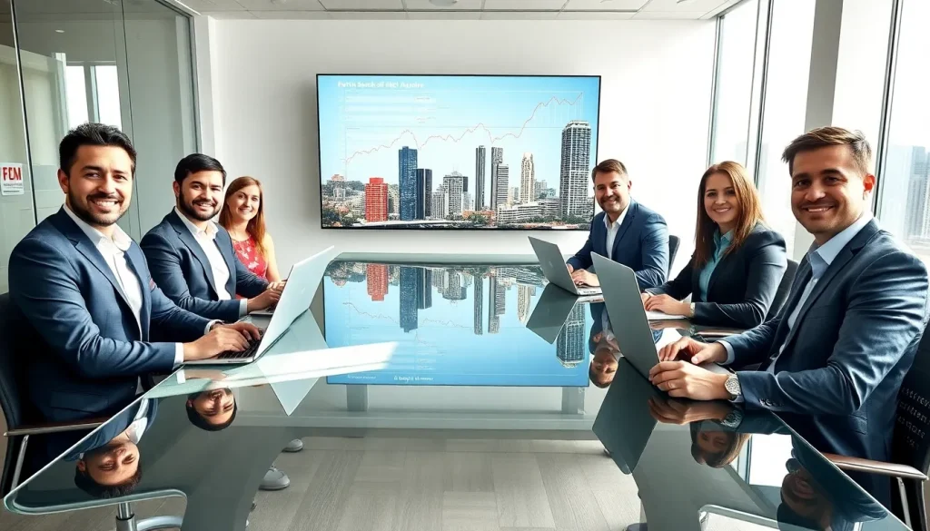 seo professionals collaborate in a modern perth office