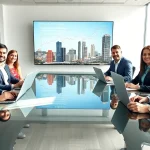 seo professionals collaborate in a modern perth office